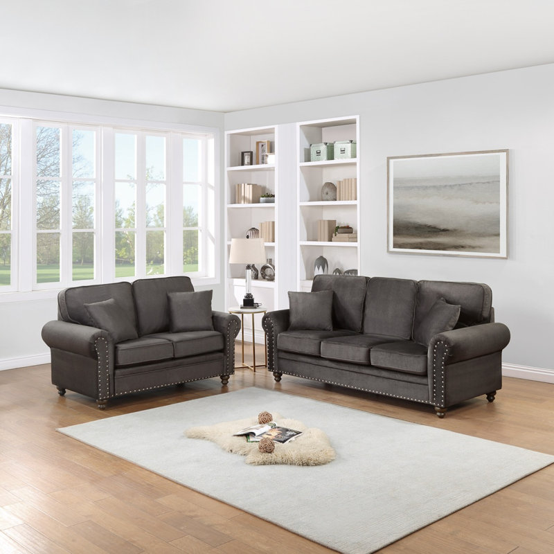 Ensemble de coussins de canapé Modern Luxury, Brun