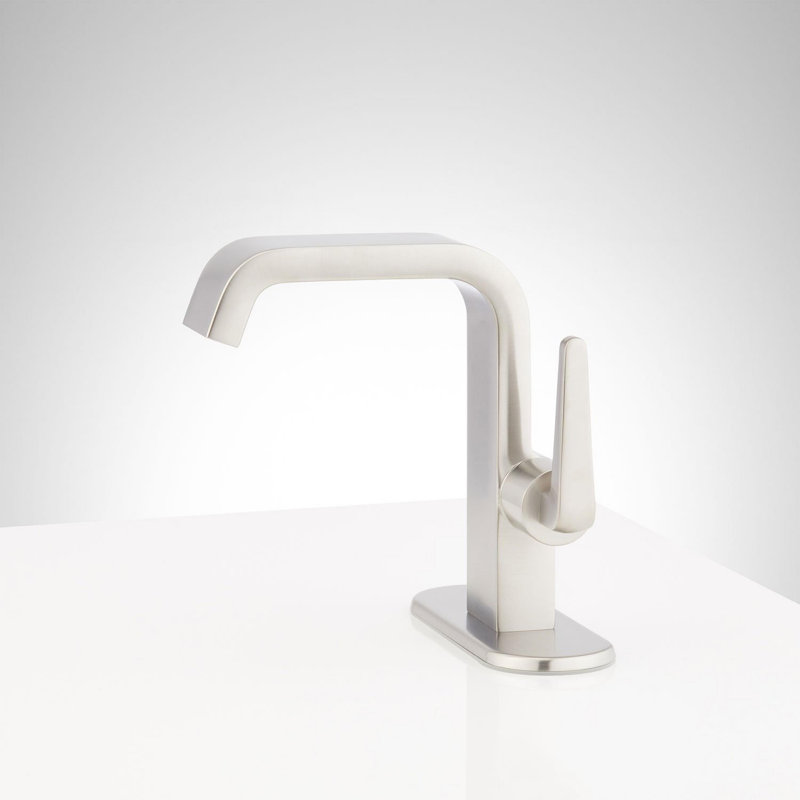 Drea 1.2 GPM Single Hole Bathroom Faucet, Brushed Nickel