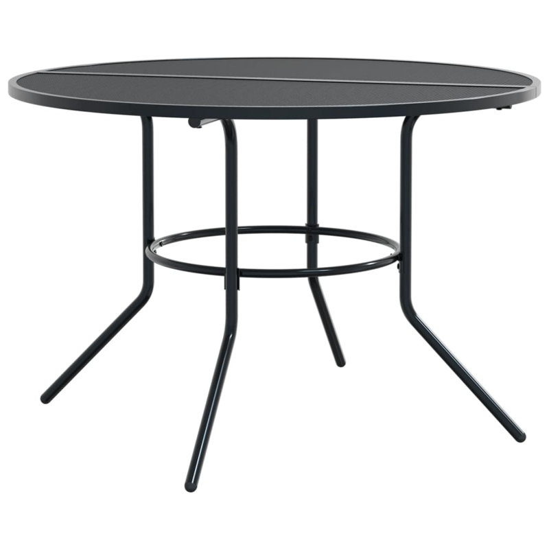 Round Metal Outdoor Dining Table , 110cm cm W 110cm cm D