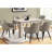 Beige Laminate Dining Table, 60" Rectangular, Modern, For Rectangular Taupe Construction Events