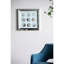 Art mural 19,7 x 19,7 pouces avec affichage de phase artistique et style cristal, cadre en miroir, résine embelli, 4,4 lb représentant des phases, -