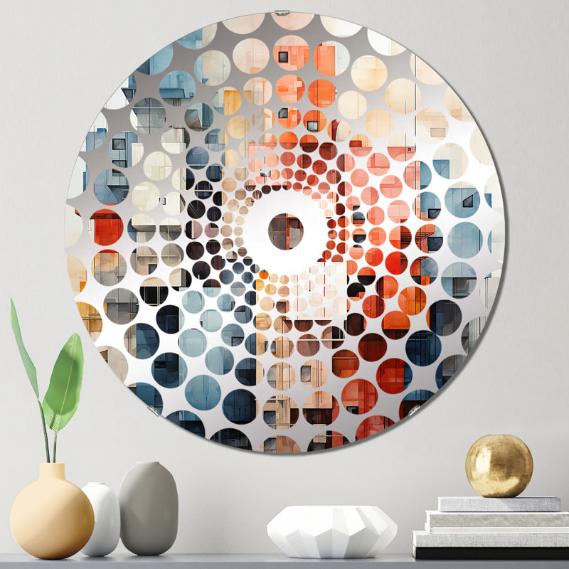 Brisaida - Miroir décoratif à cercles concentriques, 23,6 po x 23,6 po