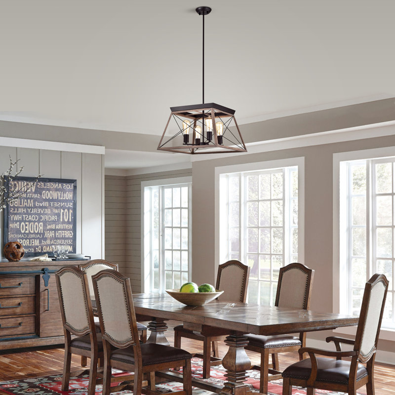 Kahla 4 - Light Geometric Chandelier