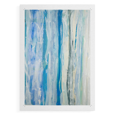 Baignade à terre - Impression sur toile seulement - NON-CADRE