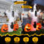 Fantôme gonflable géant de 3,6 m avec araignée et citrouille, décoration lumineuse extérieure avec ventilateur intégré, piquets et cordes pour jardin, pelouse et fête d'Halloween