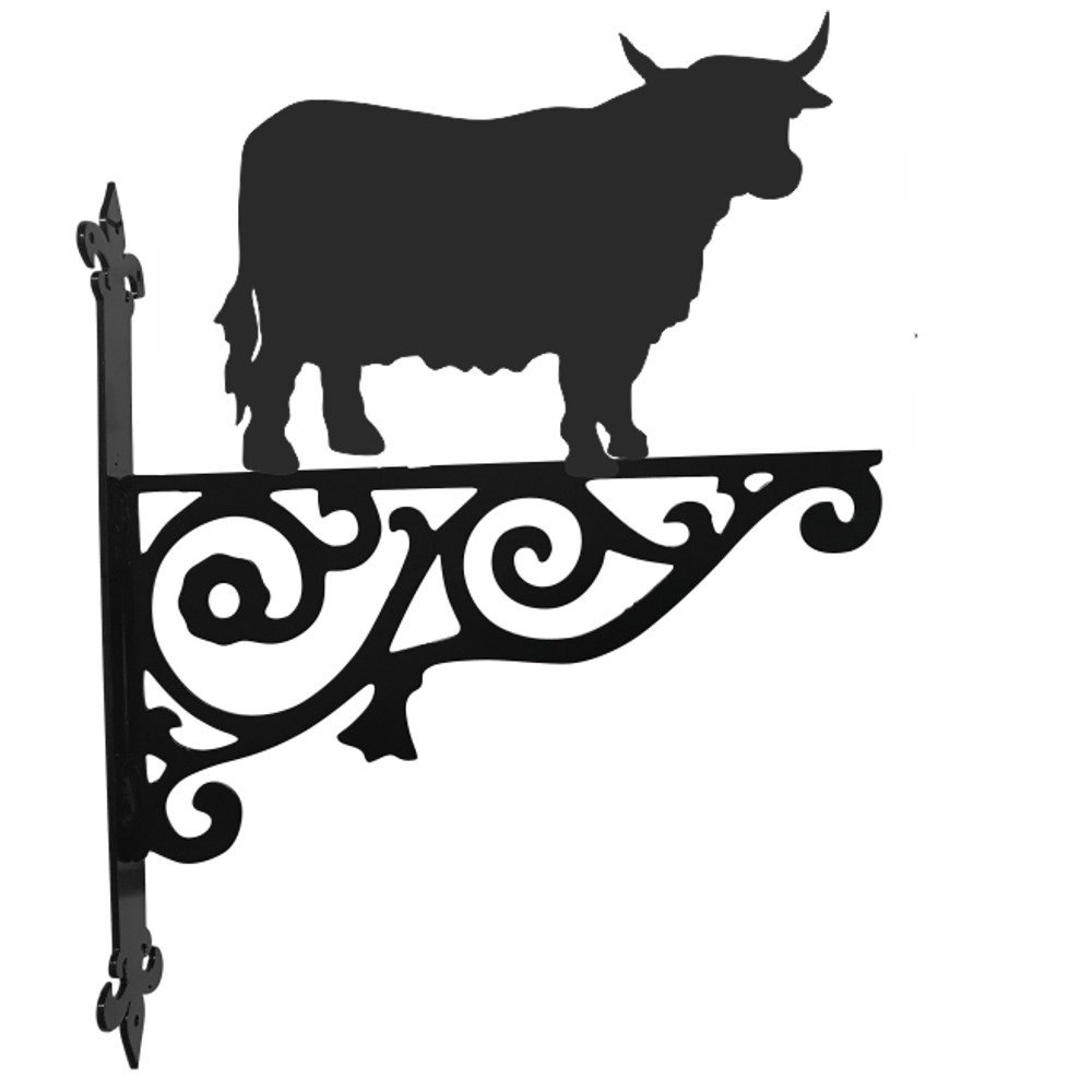 Highland Cow Ornamental Bracket