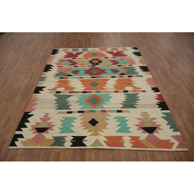 Tapis turc géométrique Kilim 6 x 8