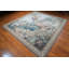 Tapis de tapisserie de style français 7 x 8 en laine tissée, tapis d'art mural européen, décoration intérieure classique élégante