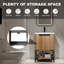 Meuble-lavabo simple 60 po avec comptoir en céramique