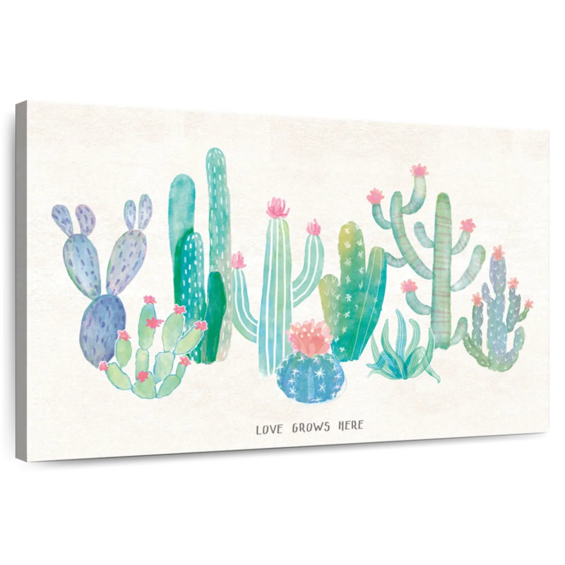 Harnek Love Grows Here Cactus, H 8 po x l 12 po