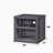 Gunmetal Finish Nightstand W/USB-1506462652