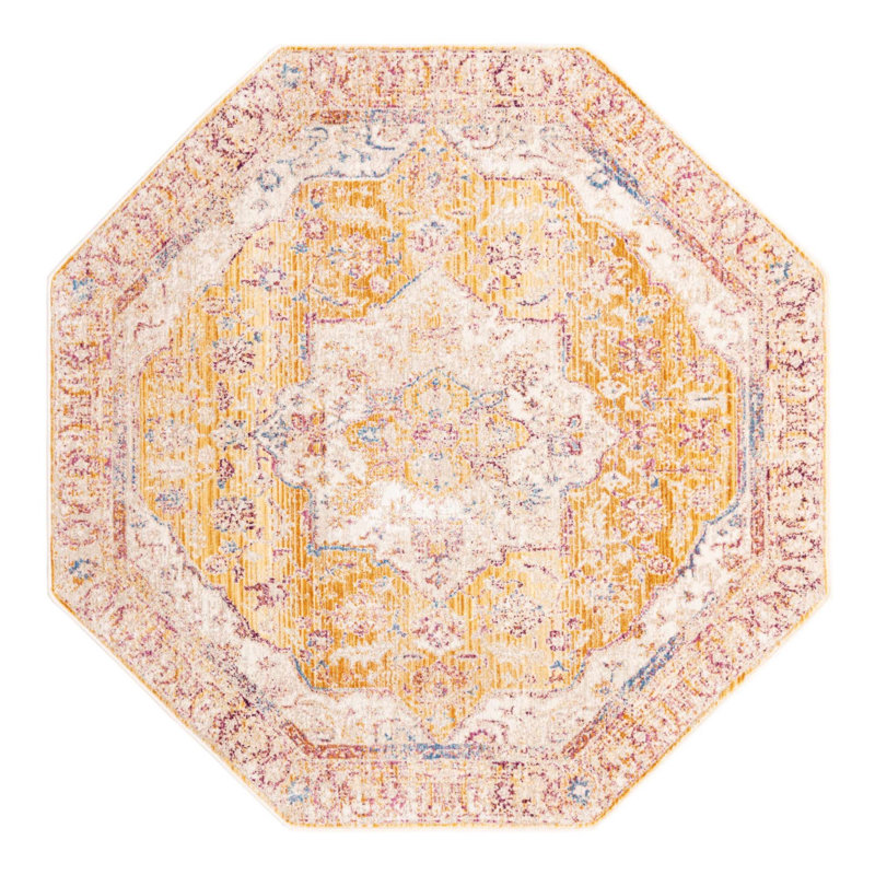 Stephania Oriental Indoor Rug, Octagon 5'3" x 5'3"