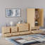 Tayce 4 Piece Bedroom Set (3 Drawer Bedside Chest X2, 5 Drawer Chest, 2 Door 2 Drawer Wardrobe)-249460073