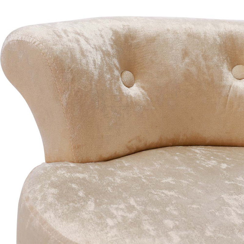 Manufactured Wood Accent Stool, Champagne