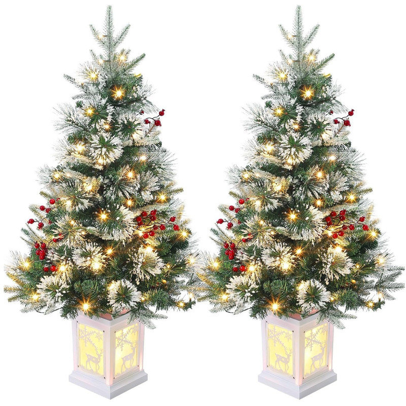 1097.3cm H Lighted Artificial Christmas Tree