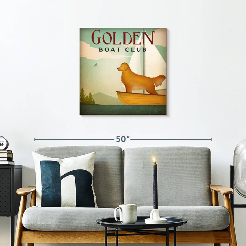 Crowle Golden Sail Square, 24" H x 24" W