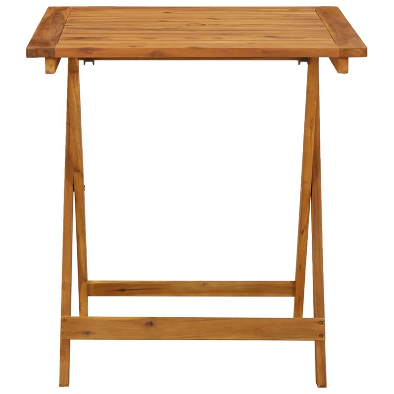 Lansen Square Acacia Folding Outdoor Dining Table , 70cm cm W 70cm cm D