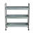 Manreet 35'' W Iron Shelving Unit with Wheels