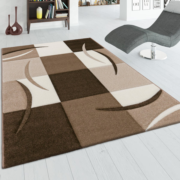 Grauer Teppich für Wohnzimmer Plüsch Teppich Bett Zimmer Boden