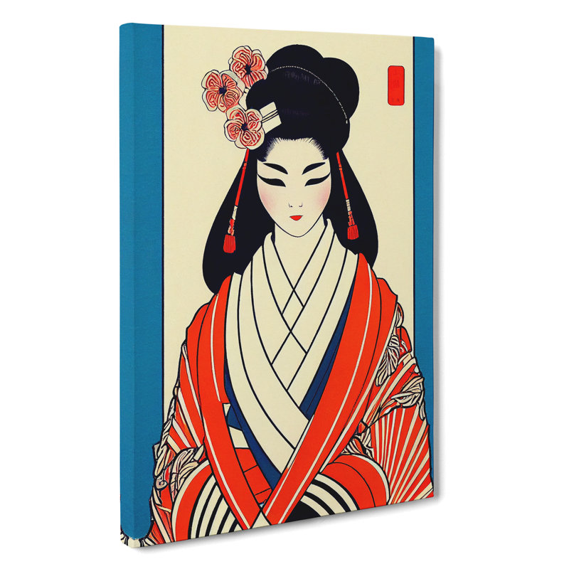 Formal Geisha - Wrapped Canvas, 50cm H x 35cm W x 3cm D