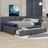 Cathaline Full Size Upholstered Daybed with 2 Storage Drawers Sofa Bed Frame-1496762141
