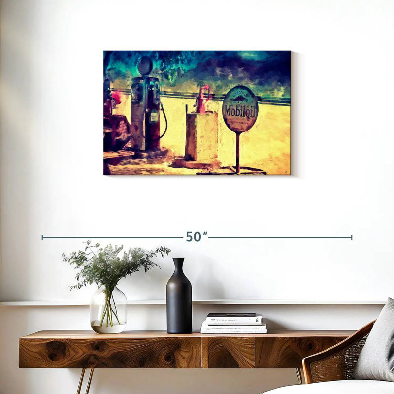 Mehar Gas Station 66 Wild West, 20" H x 30" W