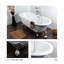 Baignoire sur pattes ovale à double extrémité en fonte de 66 po Kingston Eden-11174056