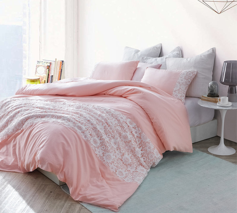Modern & Contemporary Bedding, King Comforter, Duvet Cover, Rose