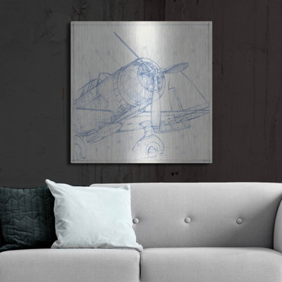 "Croquis mécanique d'avion I" par Ethan Harper