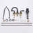 Bathroom faucet with 360 degree turn spout-115827316