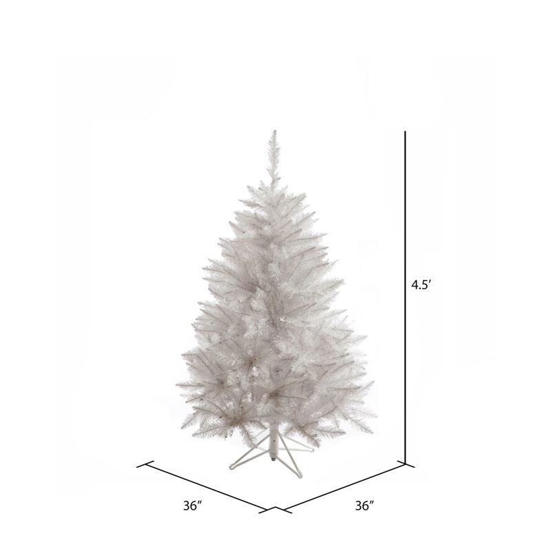Arbre de Noël artificiel épinette blanc 4,5 pi Sparkle