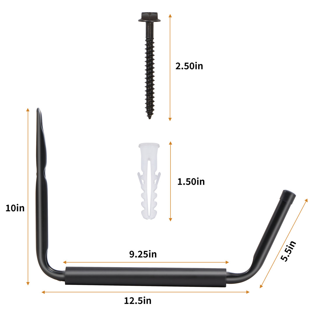 True & Tidy Heavy Duty Steel Hooks 4 PC True & Tidy