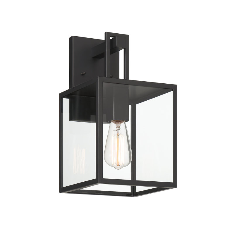 Steel Wall Light, 14.75" H x 8" W x 8.75" D