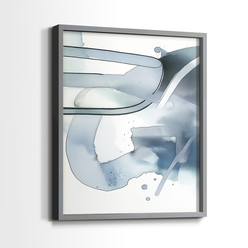 "ABSTRACT Series DCCXLIX" par J Paul, H 11 po x l 9 po, Gris