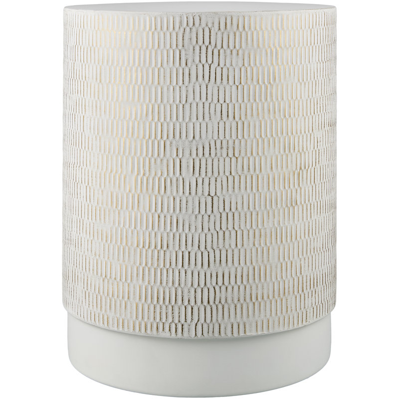 Table de bout Kennemer, Blanc / argent