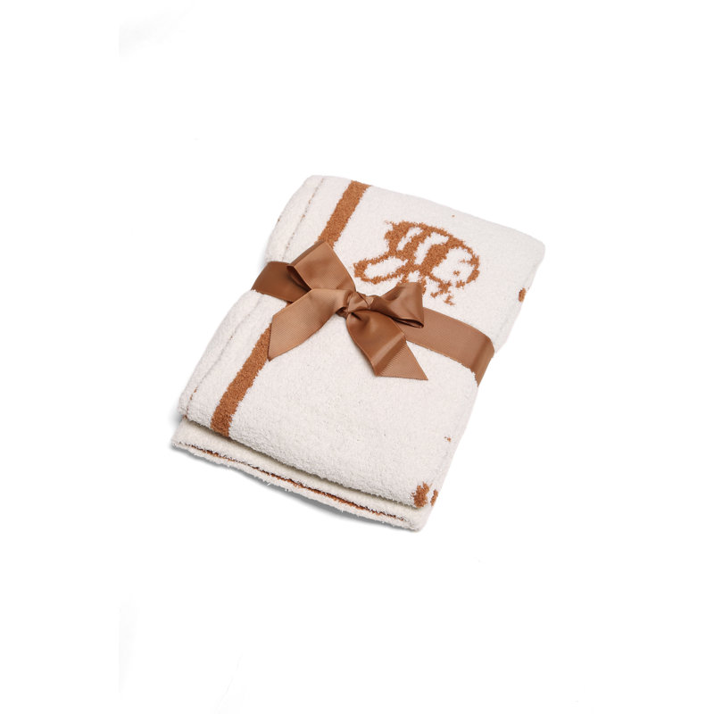 Children'S Butterfly Patterned Luxury Soft Throw Blanket, Brown Bees