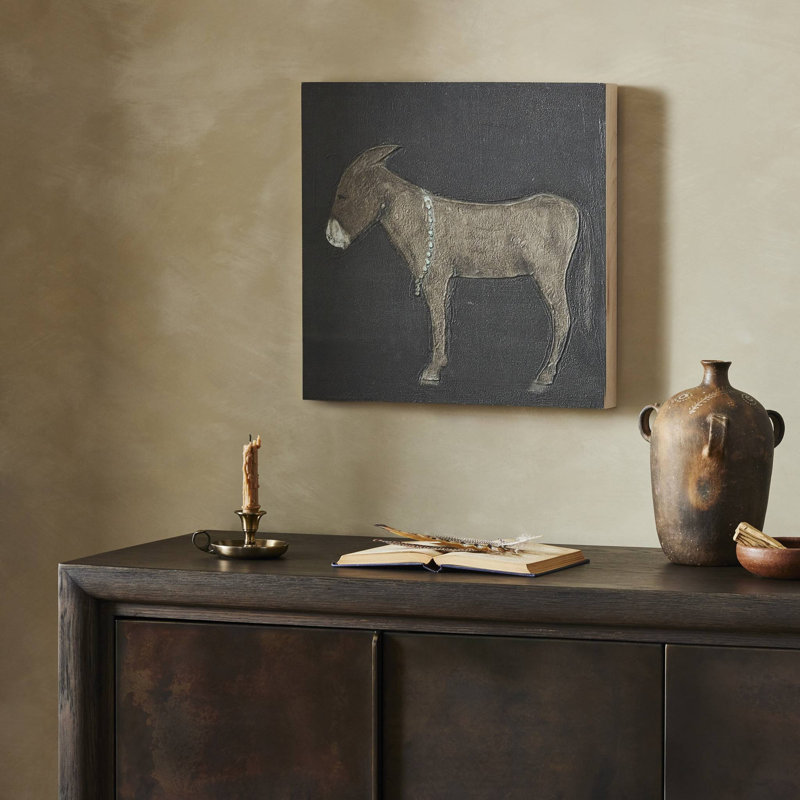 Burro Noche by Paul Meyer, 32" H x 32" W