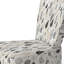 Chic Noir Floral Fusion - Chaise d'appoint rembourrée en velours Cottage