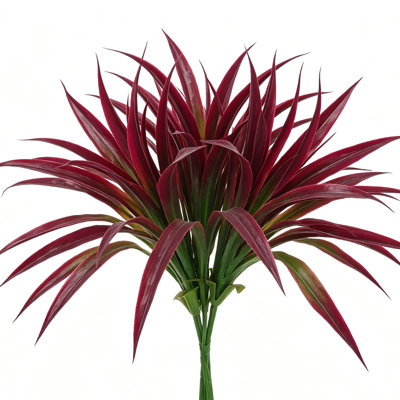 8 Pcs 17" UV Resistant Artificial Plants, Fake Tropical Faux Greenery for Outdoor and Indoor Decor