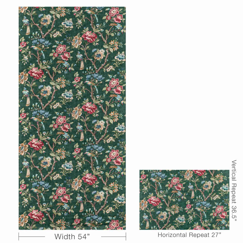 Trad Nouveau Symphony Fabric, Emerald