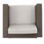 Coin confortable d'extérieur 4 pièces - brun, imperméable, coussins de siège, tissu imperméable, coussin