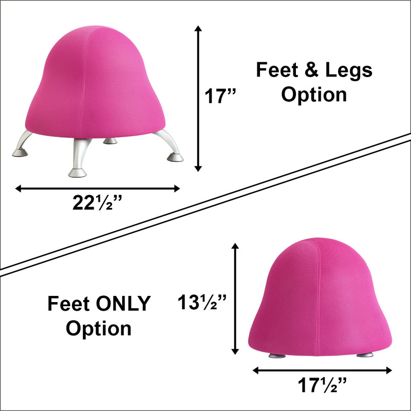 Fauteuil ballon Runtz, Gomme à mâcher rose, Mélange de polyester