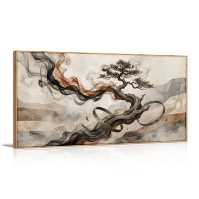 Smoke Tree Canvas Wall Art Oil Painting Print Set Of 1