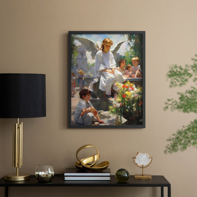 Religious Series CDLXI, reproduction encadrée - bois massif