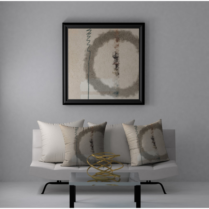 Abstract Reversible Throw Pillow, 20" x 20"