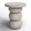 Demetra Mango End Table, White