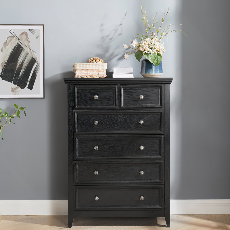 Modern 6 Drawers Dresser 6 Drawers Cabinet,Chest of Drawers Closet Organizers