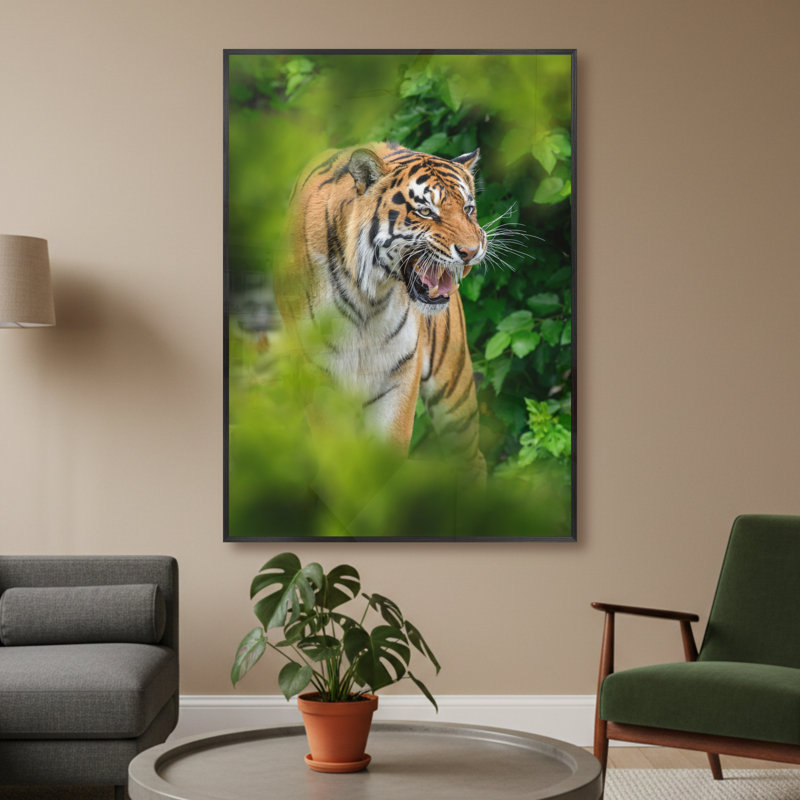Single Picture Frame LED Illuminated Wall Art Wall Art on Glass / Aluminium, 60 cm H x 50 cm W