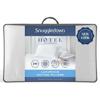Snuggledown Luxurious Cotton Medium Support Pillow