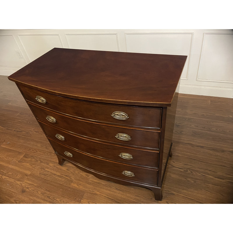 Bow Front Mahogany Chest
